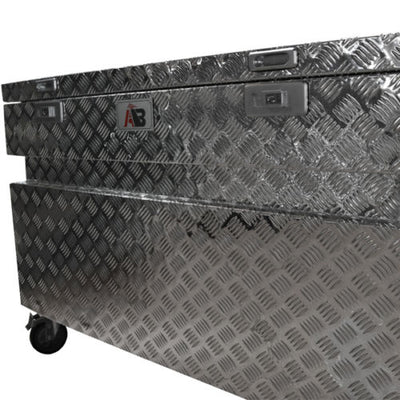 Aluminium Site Box Ute Truck Storage ABSIBA1200 1200mm - Bigeagle Toolboxes
