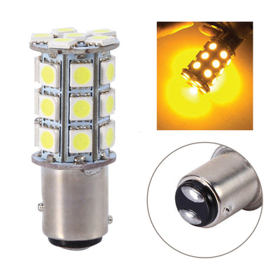 2 x 1157 BA15D BAY15D 27SMD 5050 Car 12V LED Tail Brake Light Bulb Lamp Yellow - Bigeagle Toolboxes