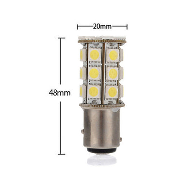 2 x 1157 BA15D BAY15D 27SMD 5050 Car 12V LED Tail Brake Light Bulb Lamp Yellow - Bigeagle Toolboxes