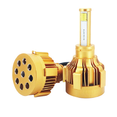 H4 180W 18000LM Yellow LED Headlight KIT HIGH LOW Beam Replace Halogen Xenon - Bigeagle Toolboxes