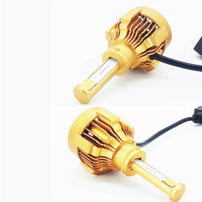 H4 180W 18000LM Yellow LED Headlight KIT HIGH LOW Beam Replace Halogen Xenon - Bigeagle Toolboxes