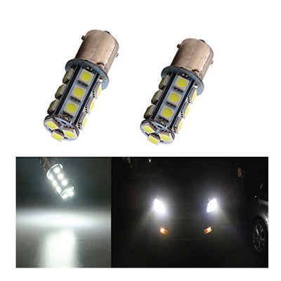 1156 BA15S Car White Globe 18 LED Brake Reverse Turn Stop Tail Light Bulb 12V - Bigeagle Toolboxes