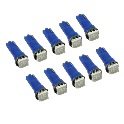 T5 Dash 5050 SMD LED Car Wedge Dashboard Instrument Blue Light Bulbs 12VDC - Bigeagle Toolboxes