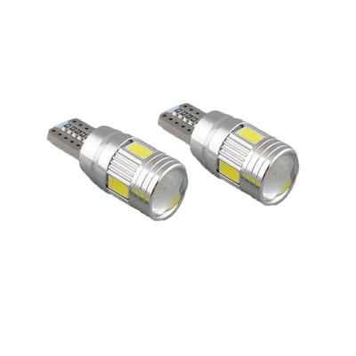 White T10 6SMD LED w5w Car Dash Tail Side Park Light super bright canbus 12V - Bigeagle Toolboxes