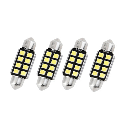 36mm White 8 LED Interior Festoon Dome Map Light Lamp Bulb Auto Car 12V DC - Bigeagle Toolboxes