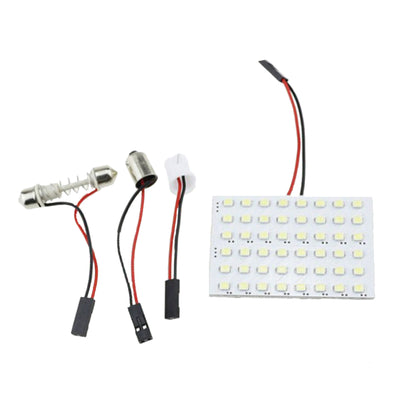 48 SMD LED Light Panel White Car Interior Bulb Lamp T10 BA9S Dome Adapter - Bigeagle Toolboxes