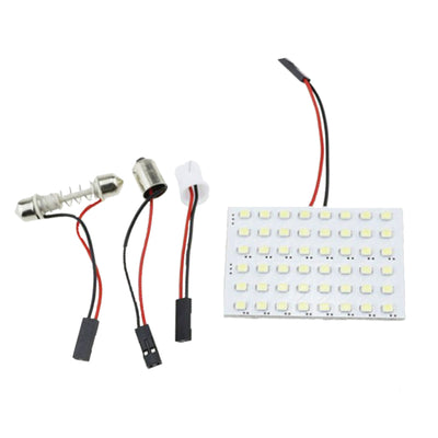 48 SMD LED Light Panel White Car Interior Bulb Lamp T10 BA9S Dome Adapter - Bigeagle Toolboxes