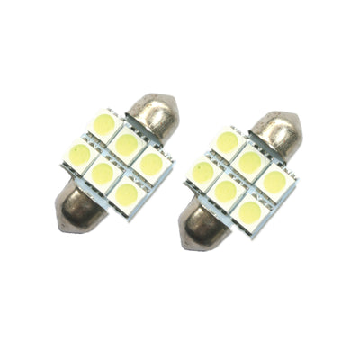 Car 12V Led 31MM Festoon Interior white light bulb 5050 6SMD autodome globe - Bigeagle Toolboxes