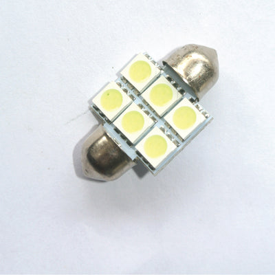 Car 12V Led 31MM Festoon Interior white light bulb 5050 6SMD autodome globe - Bigeagle Toolboxes