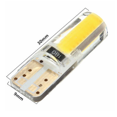 T10 Cob Shell Silicone White LED Silica gel W5W Car Parker Wedge Light Bulb - Bigeagle Toolboxes