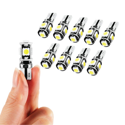 10PCS T10 Wedge 5SMD Parker Number Plate LED Bulbs W5W 194 168 131 - Bigeagle Toolboxes