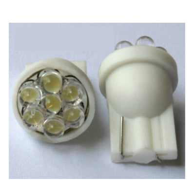 T10 168 194 501 W5W White Car 7 Smd LED Wedge Side Light Bulb Lamp DC 12V - Bigeagle Toolboxes