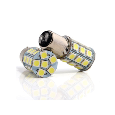 12V BA15D 27 SMD White Car Indicator Turn Signal Light Bulb Lamp - Bigeagle Toolboxes