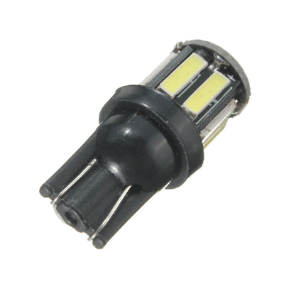 White T10 7020 SMD 10 LED W5W Wedge Tail Side Car Lights Turn Parker Bulb 12V - Bigeagle Toolboxes