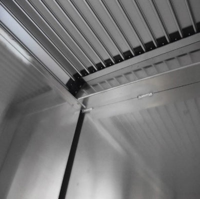 Roller Shutter Flat Plate Truck Aluminum Box With 2 x  Adj Shelve 1100mm x 600mm x 1200mm - Bigeagle Toolboxes