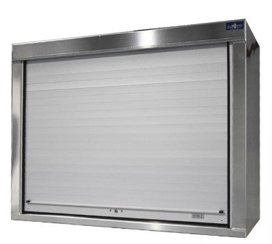 Roller Shutter Flat Plate Truck Aluminum Box  With 1 x Adj Shelve 2400mm x 600mm x 1000mm - Bigeagle Toolboxes