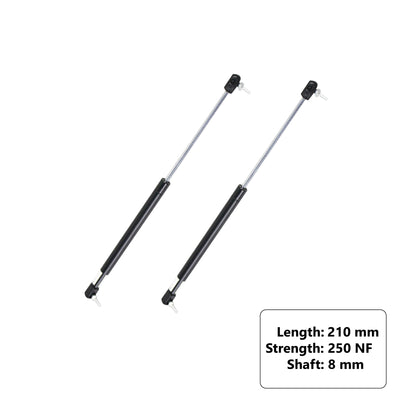 Gas Strut 210mm-250N (8mm Shaft) Caravan, Trailer, Canopy, Toolboxes Struts - Bigeagle Toolboxes