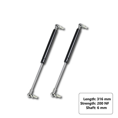 Gas Strut 316mm-200N  (6mm Shaft) Caravan, Trailer, Canopy, Toolboxes Struts - Bigeagle Toolboxes