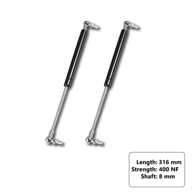 Gas Strut 316mm-400N (8mm Shaft) Caravan, Trailer, Canopy, Toolboxes Struts - Bigeagle Toolboxes