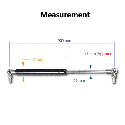 Gas Strut 90mm-500N  (10mm Shaft) Caravans, Trailers, Canopy, Toolboxes struts - Bigeagle Toolboxes