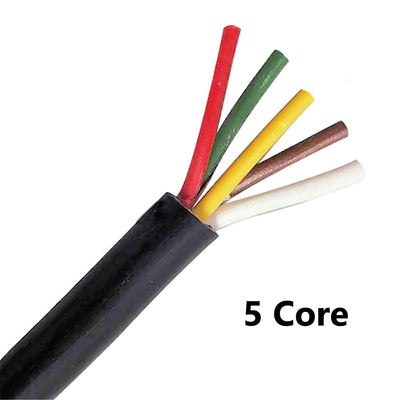 5 Core Wire Cable Trailer Cable Automotive Boat Caravan Truck Coil V90 PVC - Bigeagle Toolboxes