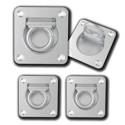 Lashing Ring Zinc Plated Tie Down Points Anchor UTE Trailer 96 X 102 MM - Bigeagle Toolboxes