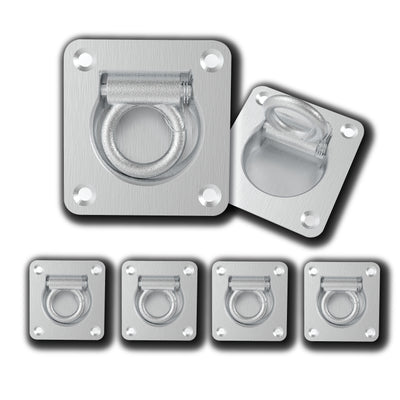 Lashing Ring Zinc Plated Tie Down Points Anchor UTE Trailer 96 X 102 MM - Bigeagle Toolboxes