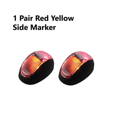 2 x 12 LED TRAILER LIGHTS KIT,10M 7 Core CABLE, 2 x Red and Yellow Side Marker 12V - Bigeagle Toolboxes