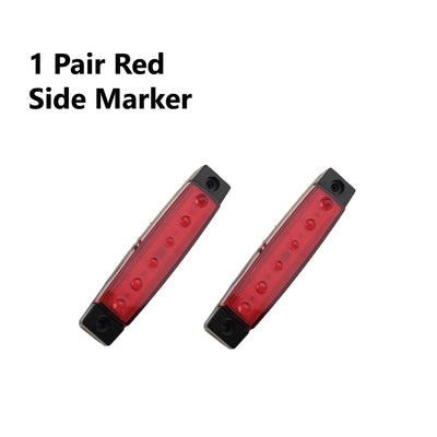 2 x 12 LED TRAILER LIGHTS KIT, 10M 7 Core CABLE, 2 x Red Side Marker 12V - Bigeagle Toolboxes