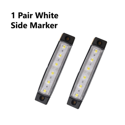 2 x 30 LED TRAILER LIGHTS KIT, 8M 5 Core CABLE, 2 x White Side Marker 12V - Bigeagle Toolboxes
