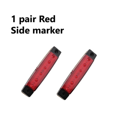 2 x 30 LED TRAILER LIGHTS KIT,1 x Trailer Plug, 8M CABLE, 2 x Red Side Marker 12V - Bigeagle Toolboxes