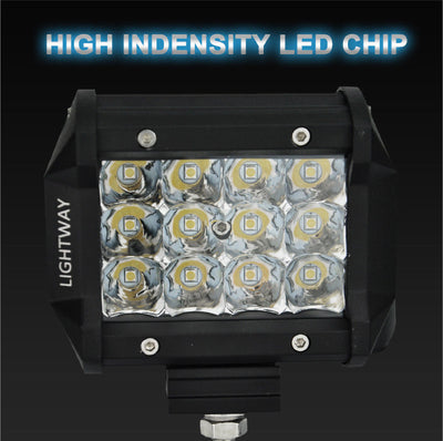 4 Inch 60W CREE LED Work Light Bar Flood Offroad 4WD SUV ATV Car Lamp 12V - Bigeagle Toolboxes
