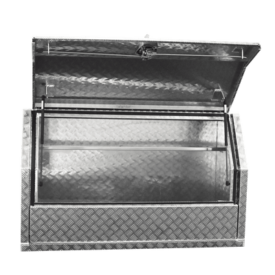 Aluminium Lower and Upper Double Door Toolbox for Ute Truck Storage ABLUDD1400M2 - Bigeagle Toolboxes