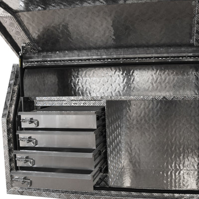 Aluminium Full Door Opening Toolbox for Ute Truck Storage ABFD1700M5 1700mm - Bigeagle Toolboxes