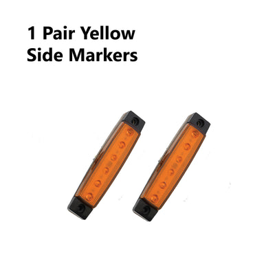 2 x 10 LED TRAILER LIGHTS KIT, 10M 7 Core CABLE, 2 x Yellow Side Marker 12V - Bigeagle Toolboxes