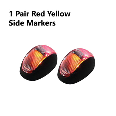 2 x 19 LED TRAILER LIGHTS KIT,10M 7 Core CABLE, 2 x Red & Yellow Side Marker 12V - Bigeagle Toolboxes