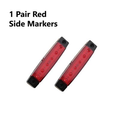 2 x 19 LED TRAILER LIGHTS KIT, 8M 5 Core CABLE, 2 x Red Side Marker 12V - Bigeagle Toolboxes