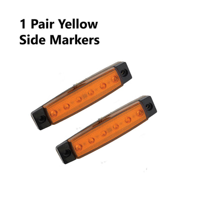 2 x 19 LED TRAILER LIGHTS KIT, 10 M 7 Core CABLE, 2 x Yellow Side Marker 12V - Bigeagle Toolboxes