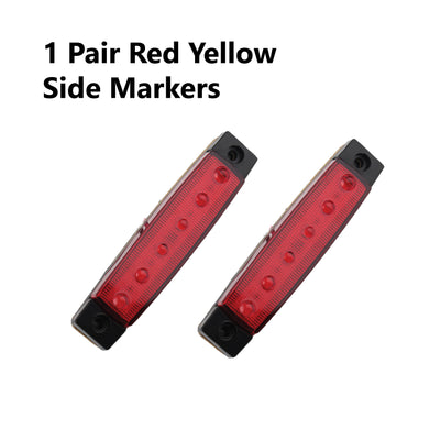 2 x 8 LED TRAILER LIGHTS KIT, 10 M 7 Core CABLE, 2 x Red Side Marker 12V - Bigeagle Toolboxes